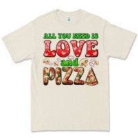 Bone all you need is love and pizza Premium Tee - AdoDesignShop