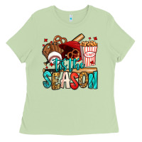Matcha 'tis the season baseball game Ladies Tee - Jasminsmagicworld
