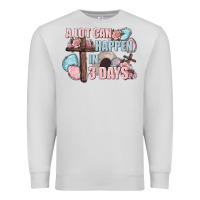 Dove Grey Easter Day A lot can happen in 3 days Premium Sweatshirt - CowGirlArtShop
