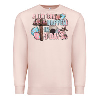 Pale Pink Easter Day A lot can happen in 3 days Premium Sweatshirt - CowGirlArtShop