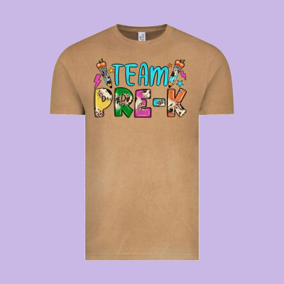 Team Pre K Vintage Tee Designed By Jahusdesignshop