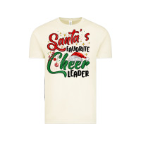 Vintage Arctic santa s favorite cheer leader Vintage Tee - MaliasSmallBusiness