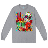Heather Grey cinco de mayo love Long Sleeve Tee - LillyAllenDesigns