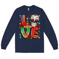 Navy cinco de mayo love Long Sleeve Tee - LillyAllenDesigns