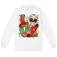 White cinco de mayo love Long Sleeve Tee - LillyAllenDesigns