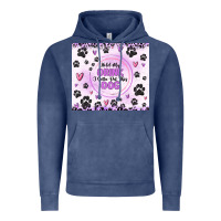 Vintage Denim hold my drink i gotta pet this dog Vintage Hoodie - MaliasSmallBusiness