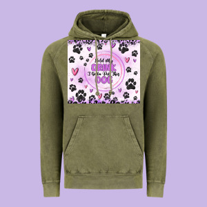 Hold My Drink I Gotta Pet This Dog Vintage Hoodie Designed By Maliassmallbusiness