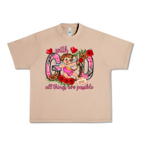 Burro with god all things are possible Urban Heavy Tee - NancyCooperArtShop