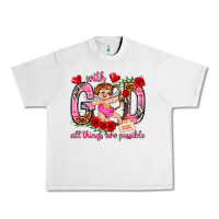 Lunar Rock with god all things are possible Urban Heavy Tee - NancyCooperArtShop
