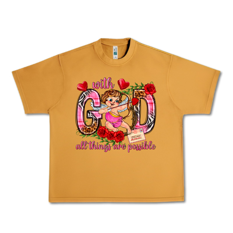 With God All Things Are Possible Urban Heavy Tee by NancyCooperArtShop | Teevron