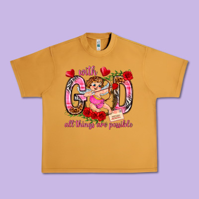 With God All Things Are Possible Urban Heavy Tee Designed By Nancycooperartshop