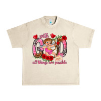 Sandshell with god all things are possible Urban Heavy Tee - NancyCooperArtShop