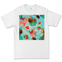 White summer vibes seamless pattern Premium Tee - BundleAndBundleShop