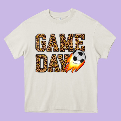 Game Day Soccer Heavy Core Tee Designed By Jahusdesignshop