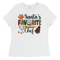 White santa's favorite chef Ladies Tee - AdoDesignShop