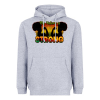 Heather Grey My history is strong Heavyweight Hoodie - HowdyJamesFarm