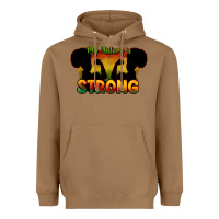 Toasted Coconut My history is strong Heavyweight Hoodie - HowdyJamesFarm