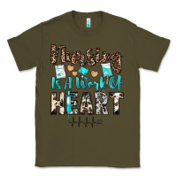 Army Green nursing is a work of heart Classic Tee - JahusDesignShop
