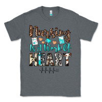 Charcoal Heather nursing is a work of heart Classic Tee - JahusDesignShop