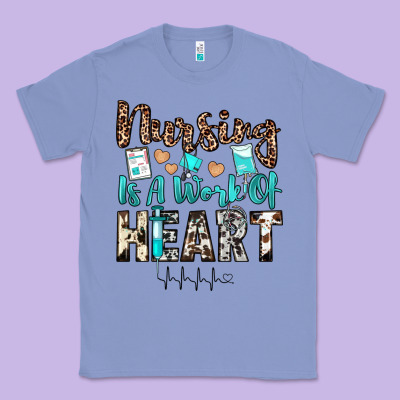 Nursing Is A Work Of Heart Classic Tee Designed By Jahusdesignshop