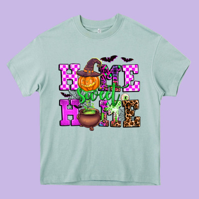 Halloween Home Sweet Home Heavy Core Tee Designed By Adodesignshop