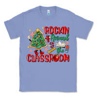 Colony Blue rockin around the clasroom teacher Classic Tee - MaliasSmallBusiness