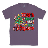 Lavender rockin around the clasroom teacher Classic Tee - MaliasSmallBusiness
