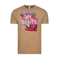 Vintage Coffee if i cant wear my boots i aint going Vintage Tee - NancyCooperArtShop