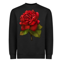 Black Oklahoma Rose Illustrations Heavyweight Sweatshirt - LillyAllenDesigns