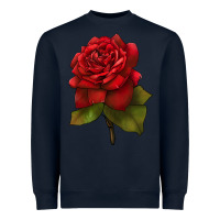 Navy Oklahoma Rose Illustrations Heavyweight Sweatshirt - LillyAllenDesigns