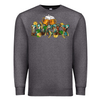 Charcoal Heather Lucky beers St. Patrick's Day Premium Sweatshirt - CowGirlArtShop