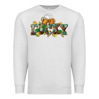 Oatmeal Heather Lucky beers St. Patrick's Day Premium Sweatshirt - CowGirlArtShop