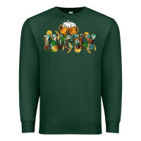 Sports Green Lucky beers St. Patrick's Day Premium Sweatshirt - CowGirlArtShop