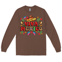 Chestnut viva mexico Long Sleeve Tee - LillyAllenDesigns