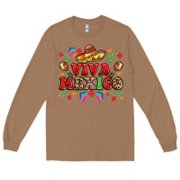 Toasted Coconut viva mexico Long Sleeve Tee - LillyAllenDesigns