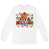 White viva mexico Long Sleeve Tee - LillyAllenDesigns