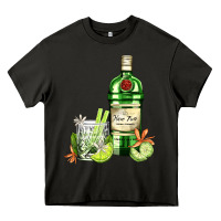 Asphalt gin tonic bottle and cocktail Heavy Core Tee - AdoDesignShop