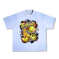 Grape Ice vintage softball Urban Heavy Tee - MaliasSmallBusiness