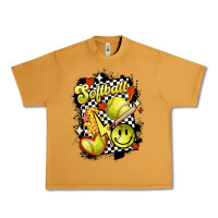 Peanut Butter vintage softball Urban Heavy Tee - MaliasSmallBusiness