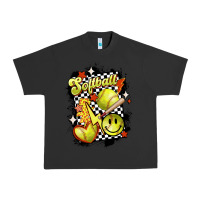 Pigment Black vintage softball Urban Heavy Tee - MaliasSmallBusiness