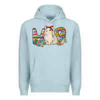 Blue Mist Hop rabbit Easter Day Premium Hoodie - HowdyJamesFarm