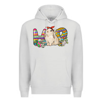 Dove Grey Hop rabbit Easter Day Premium Hoodie - HowdyJamesFarm