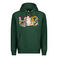 Sports Green Hop rabbit Easter Day Premium Hoodie - HowdyJamesFarm