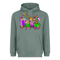 Sage Mardi Gras coffee cups Heavyweight Hoodie - HowdyJamesFarm