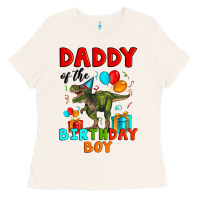 Bone daddy of the birthday boy t rex Ladies Tee - Artiststas