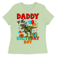 Matcha daddy of the birthday boy t rex Ladies Tee - Artiststas