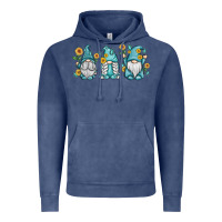 Vintage Denim sunflower gnomes Vintage Hoodie - MaliasSmallBusiness