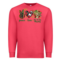 Cardinal Peace love dia de los muertos Mexico Premium Sweatshirt - HowdyJamesFarm