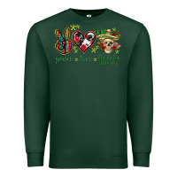 Sports Green Peace love dia de los muertos Mexico Premium Sweatshirt - HowdyJamesFarm