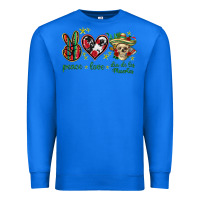 True Royal Peace love dia de los muertos Mexico Premium Sweatshirt - HowdyJamesFarm